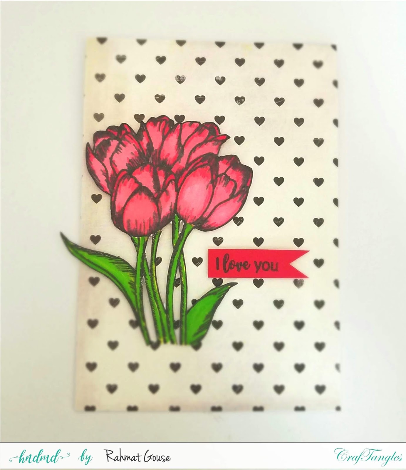 Pattern paper and flower stamps 5