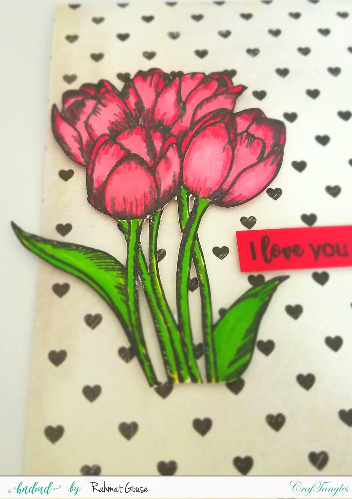 Pattern paper and flower stamps 6