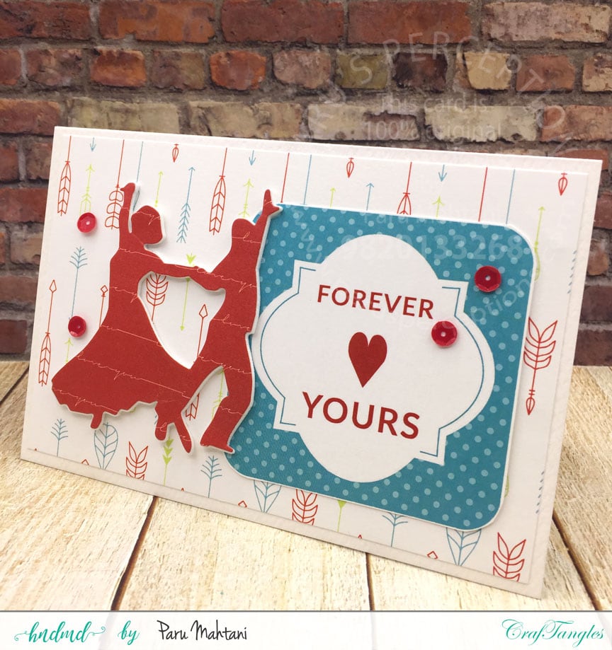 Quick Love cards using Patterned paper. 2