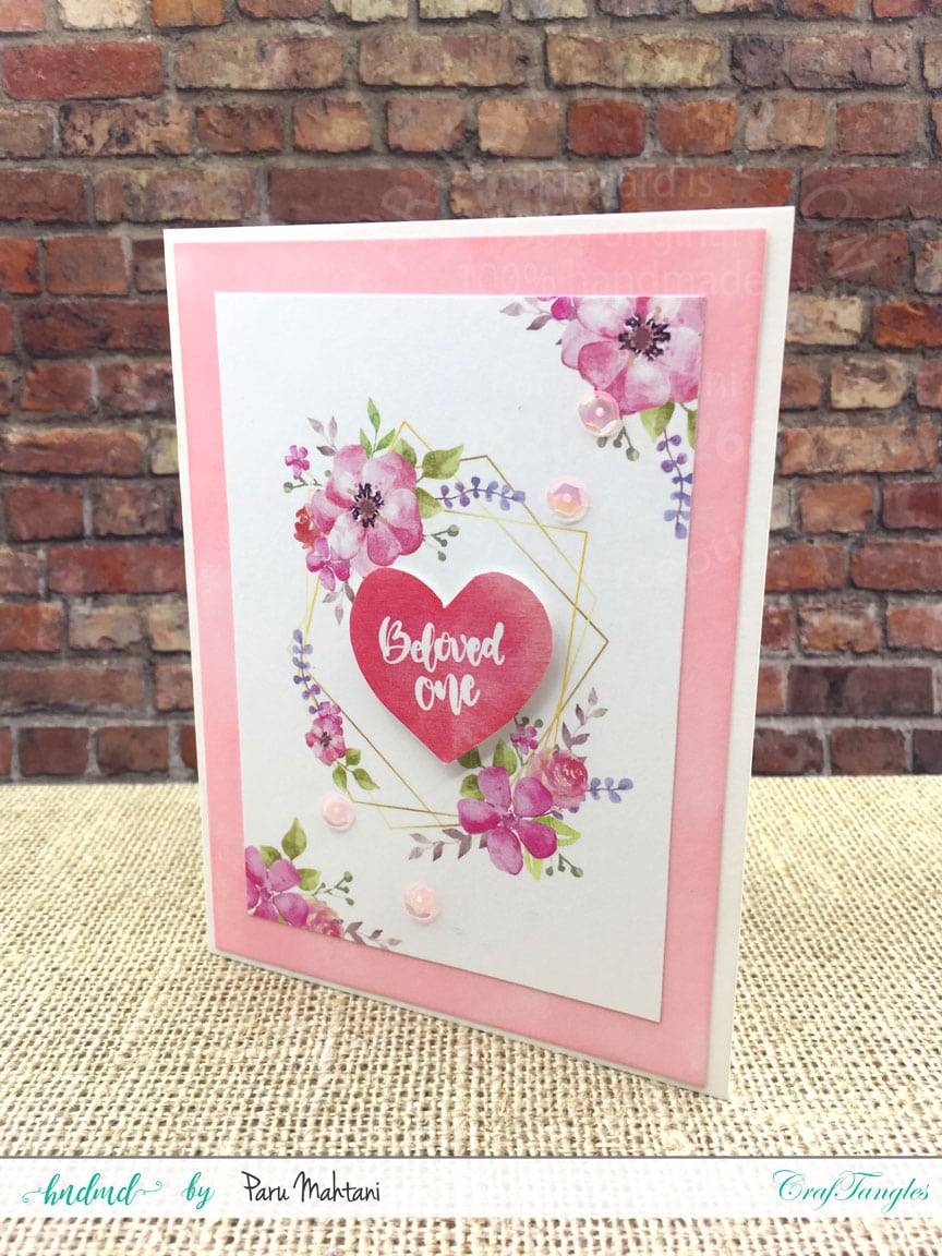 6 quick valentine cards using Craftangles elements packs. 1