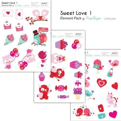 Valentine cards using only patterned paper and element pack giveaway!! 4