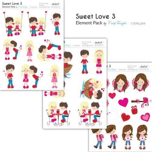 Valentine cards using only patterned paper and element pack giveaway!! 5