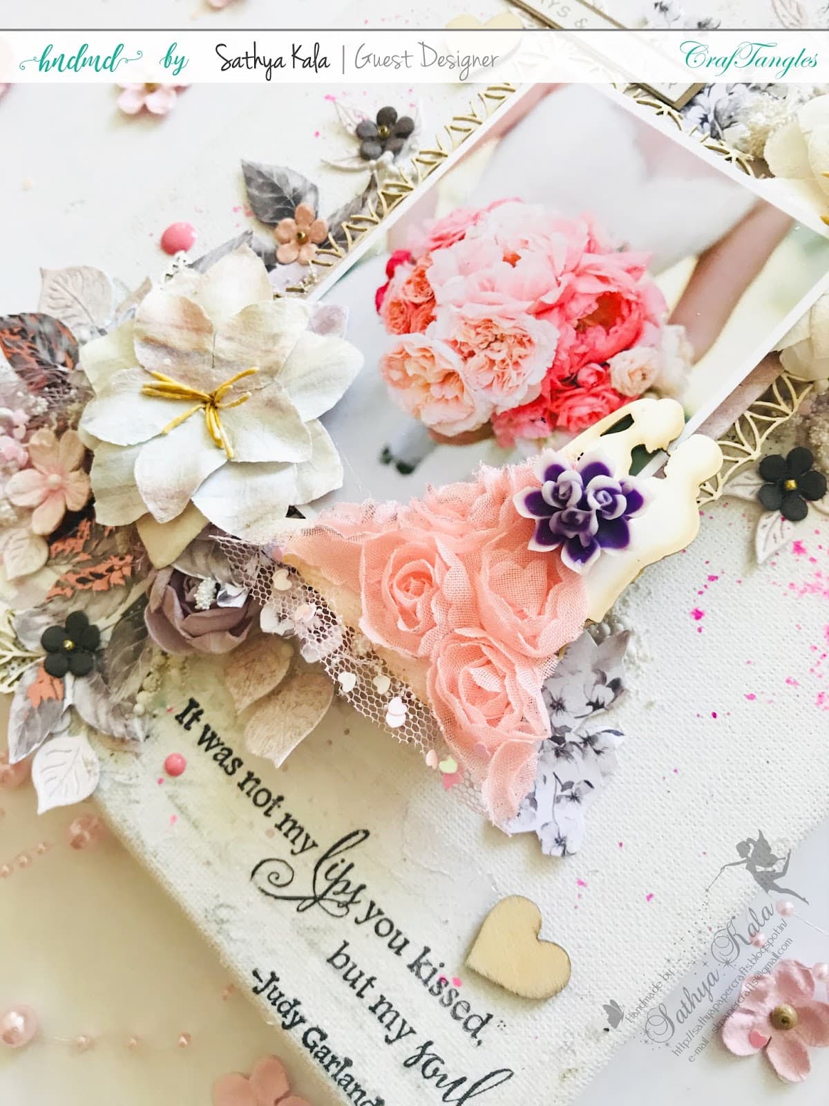 Mixed media Canvas - Guest post by Sathya Kala 2