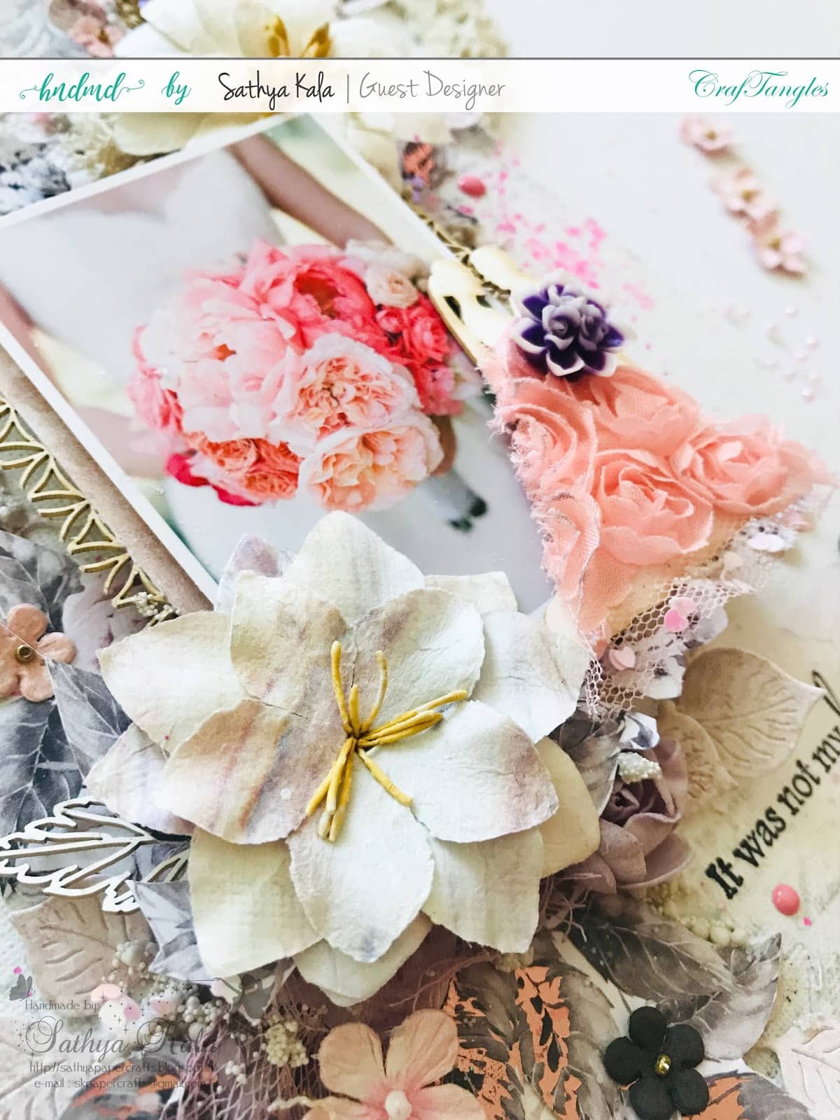 Mixed media Canvas - Guest post by Sathya Kala 3