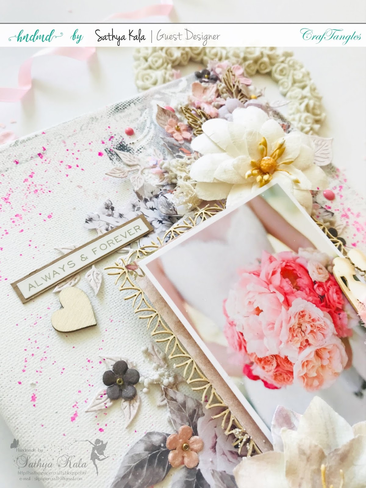 Mixed media Canvas - Guest post by Sathya Kala 4
