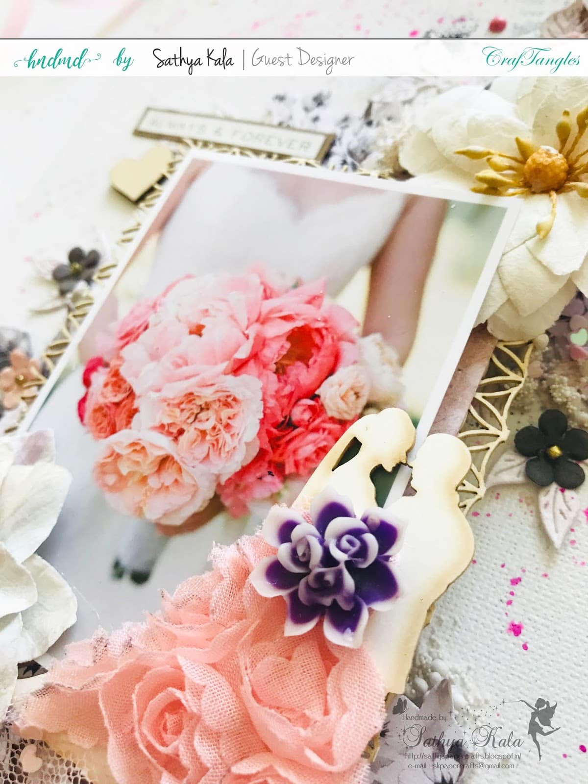 Mixed media Canvas - Guest post by Sathya Kala 6