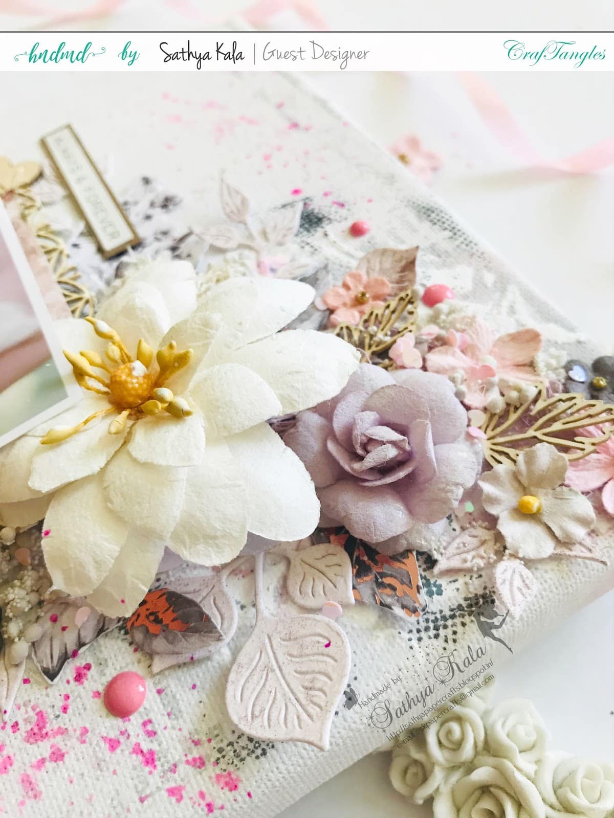 Mixed media Canvas - Guest post by Sathya Kala 7
