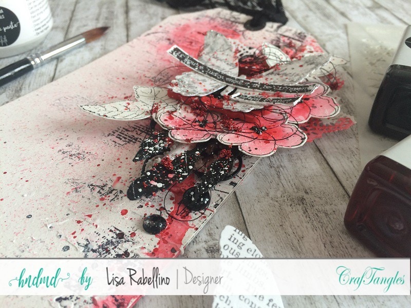 Mixed media tag "Be Different" with video tutorial 2