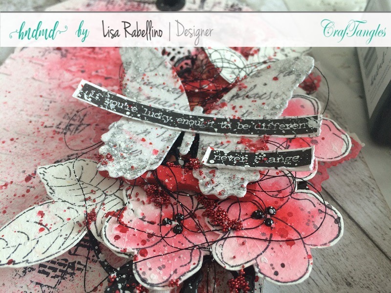 Mixed media tag "Be Different" with video tutorial 3