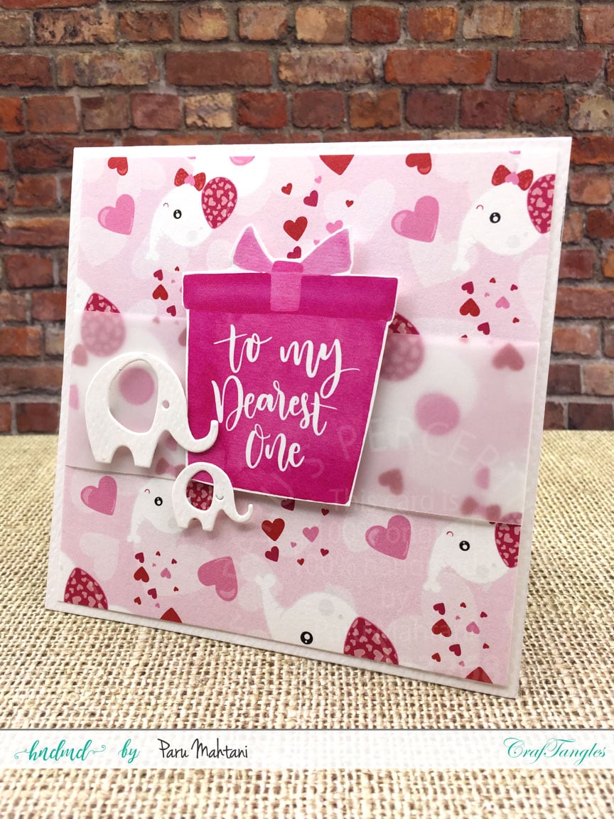 Valentine cards using only patterned paper and element pack giveaway!! 2