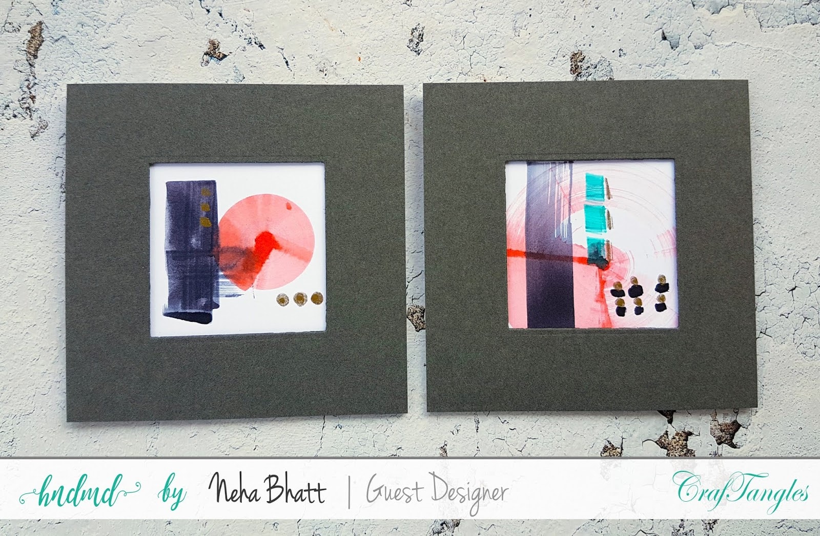 Various ways to use CrafTangles liquid watercolors by Neha Bhatt 10