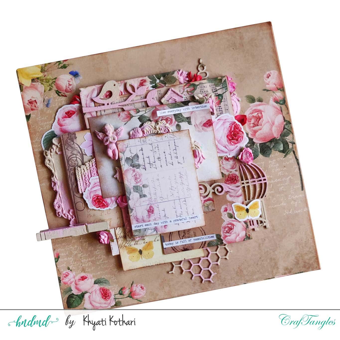 CrafTangles March 2019 Challenge - Flowers 4