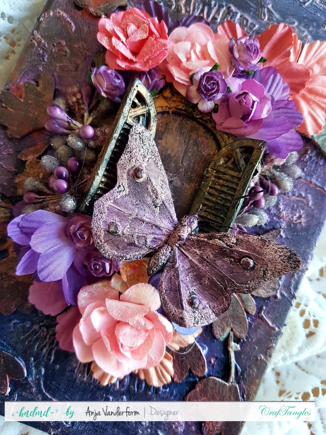 Altered Notebook With Lots of Flowers 2