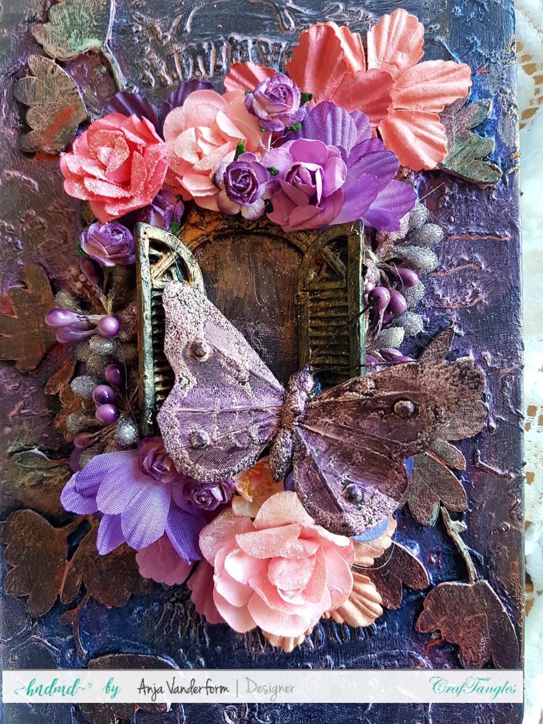 Altered Notebook With Lots of Flowers 3