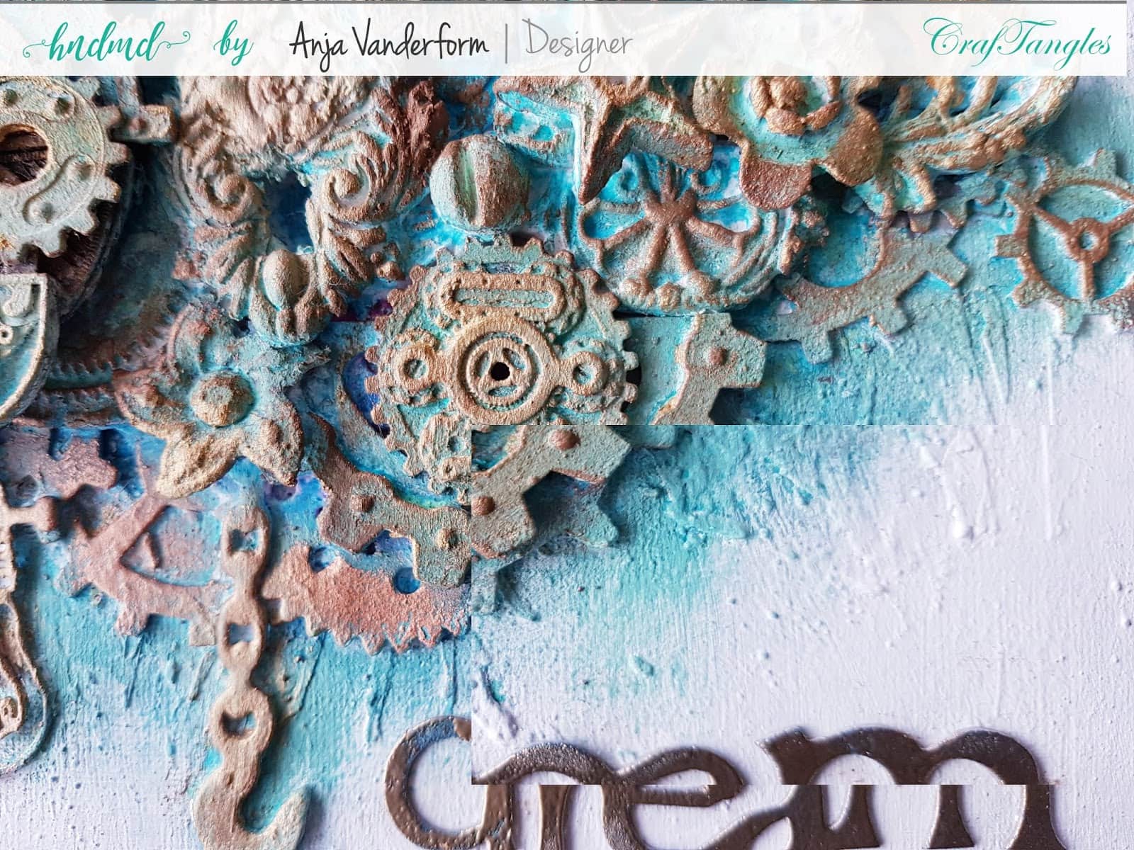 Patina Effect Canvas with a touch of Rust 3