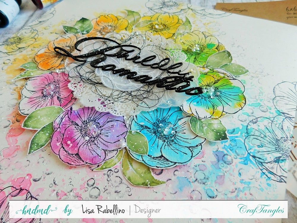 Mixed Media Layout with Watercolors 2