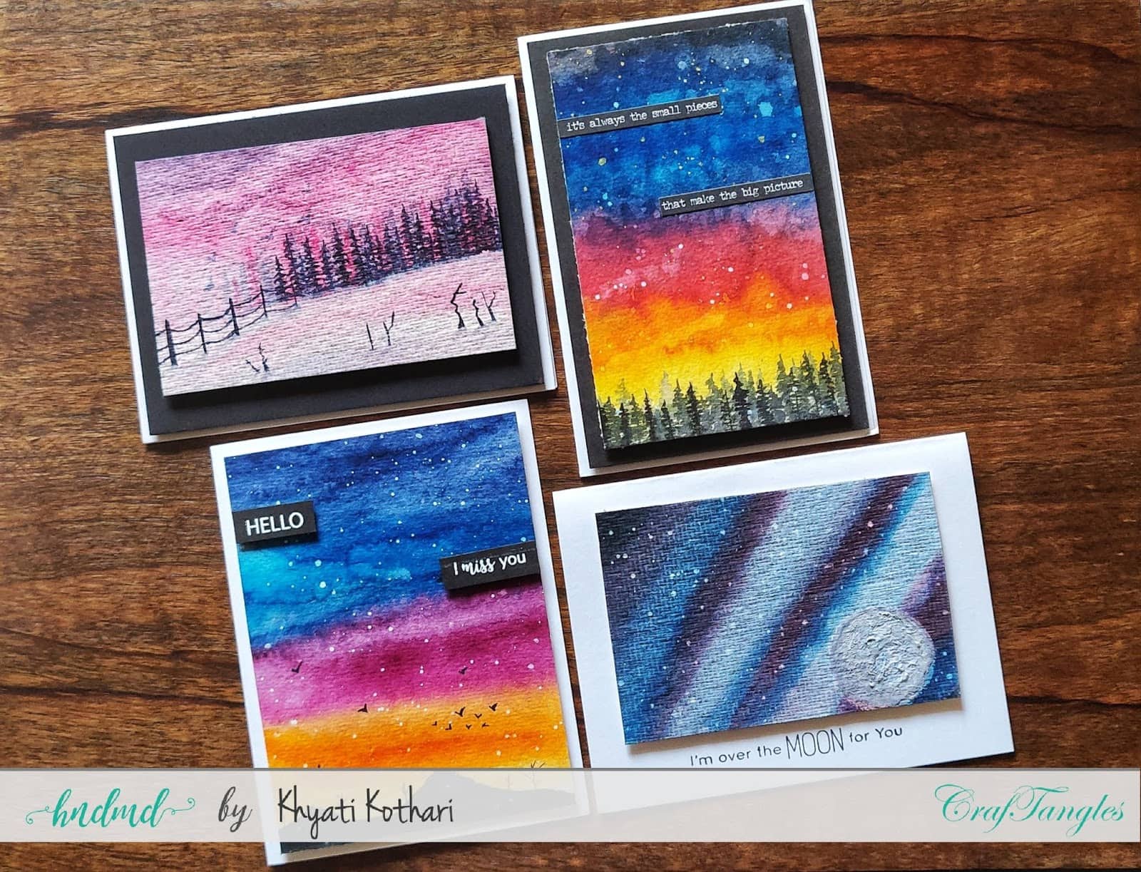 CrafTangles April 2019 Challenge - Watercolors 4