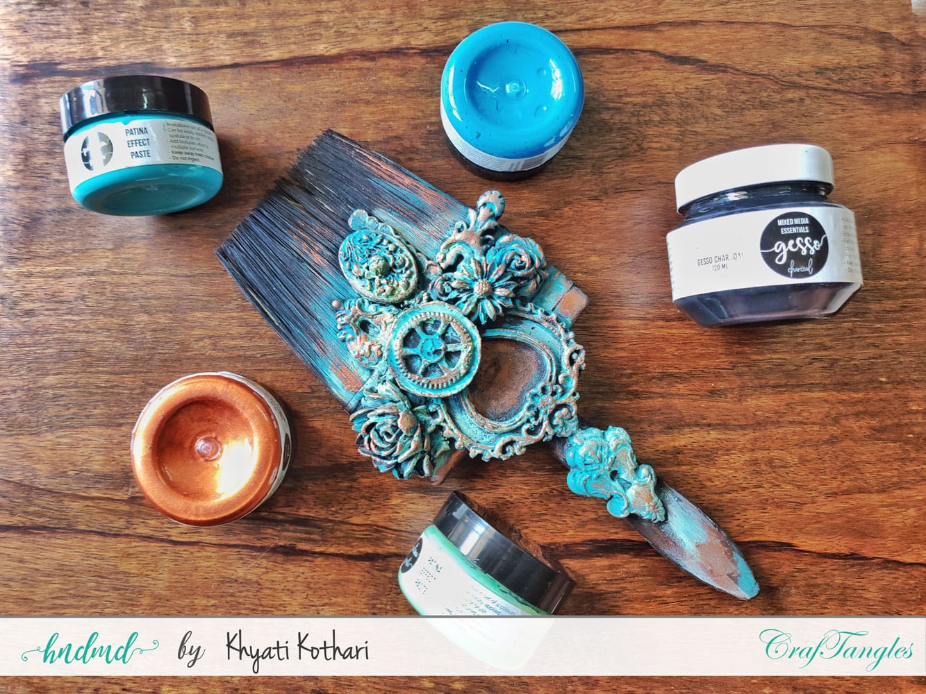 A few altered art ideas using CrafTangles products 4
