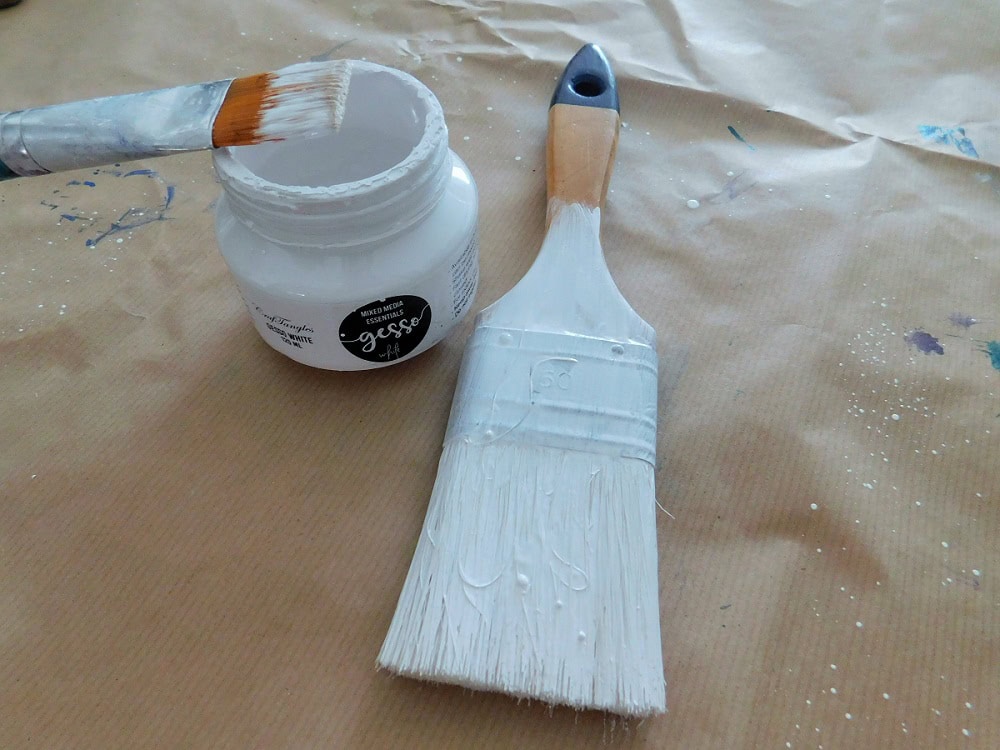 Altered mixed media paint brush 2