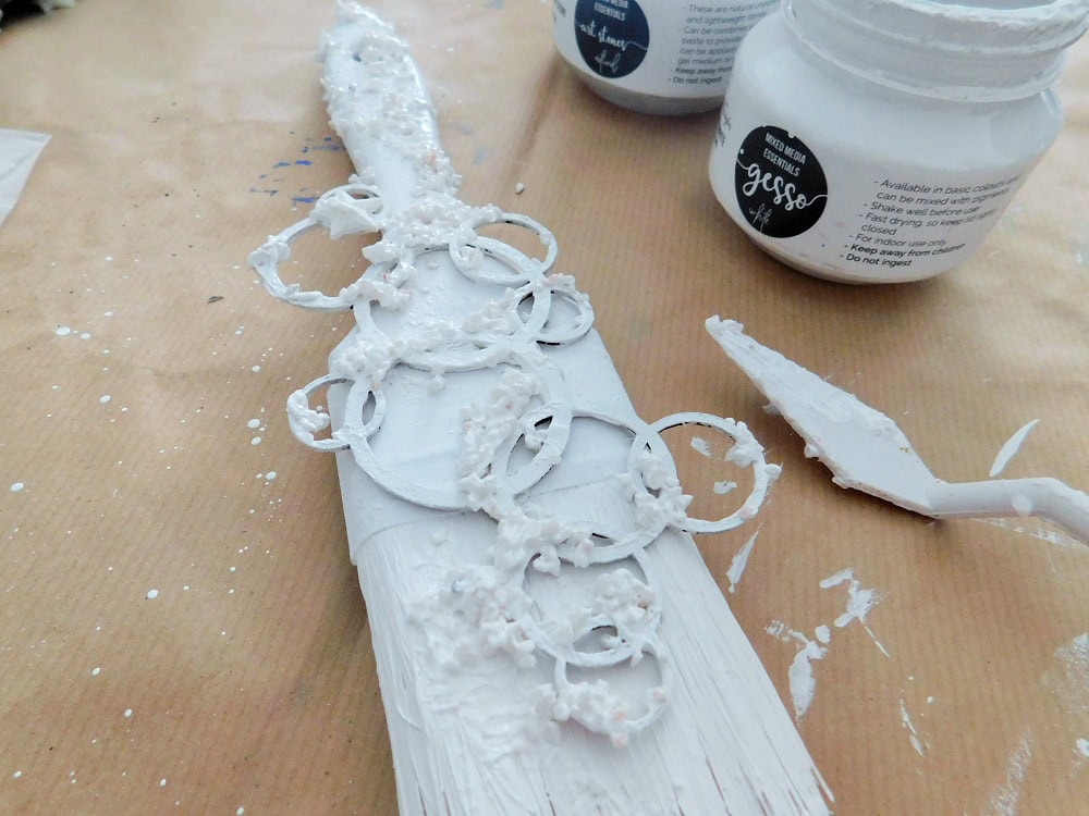 Altered mixed media paint brush 4