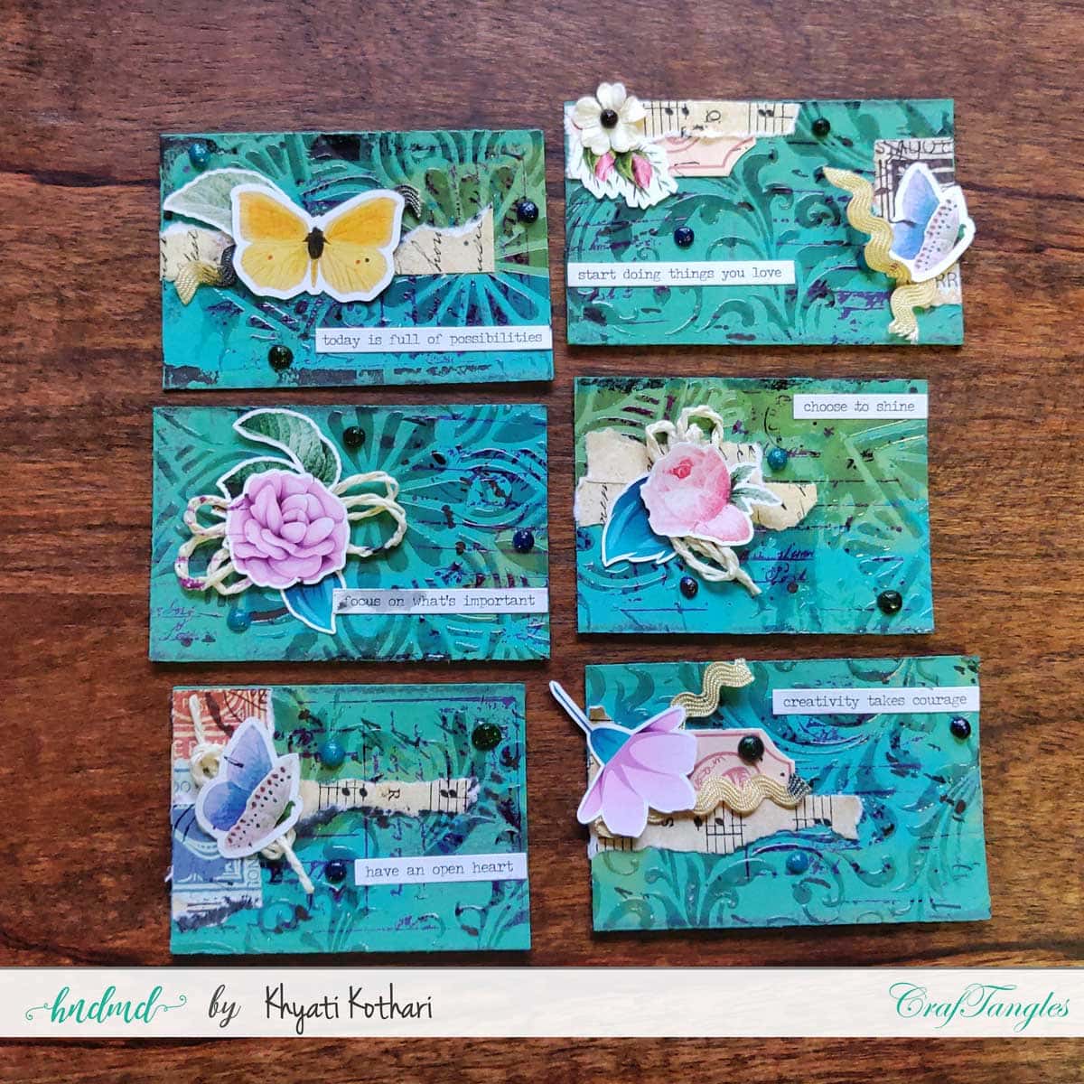 CrafTangles July 2019 Challenge - Mini Art 4