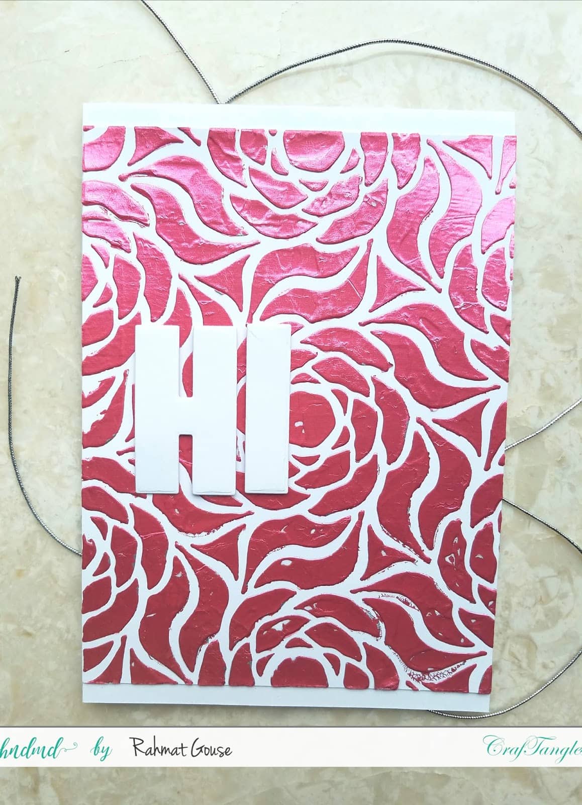 Double foiling using the negatives of stencils and foils - Rahmat 9