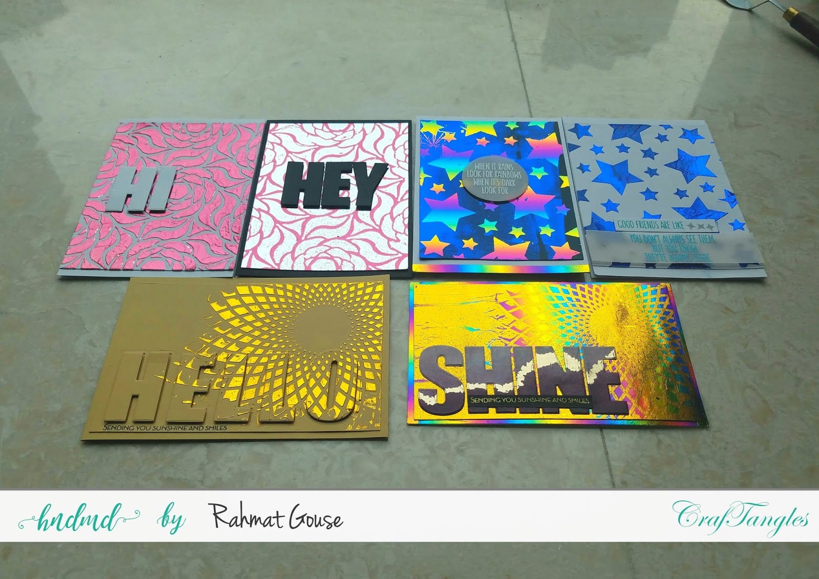 Double foiling using the negatives of stencils and foils - Rahmat 14