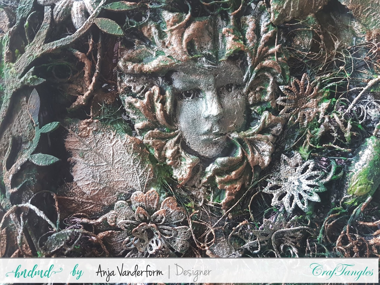 mixed media canvas Inspired by Nature by Anja 3