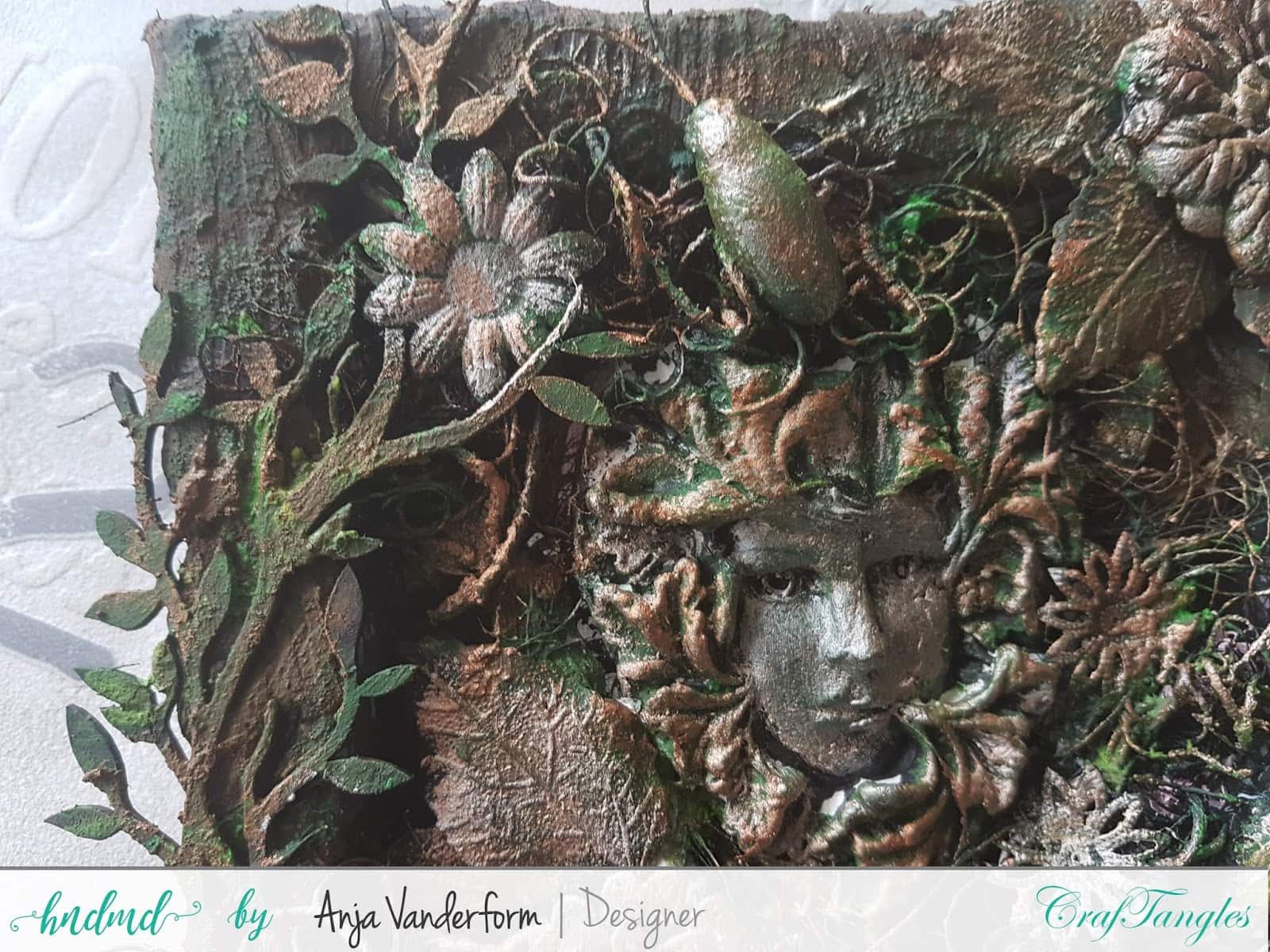mixed media canvas Inspired by Nature by Anja 2