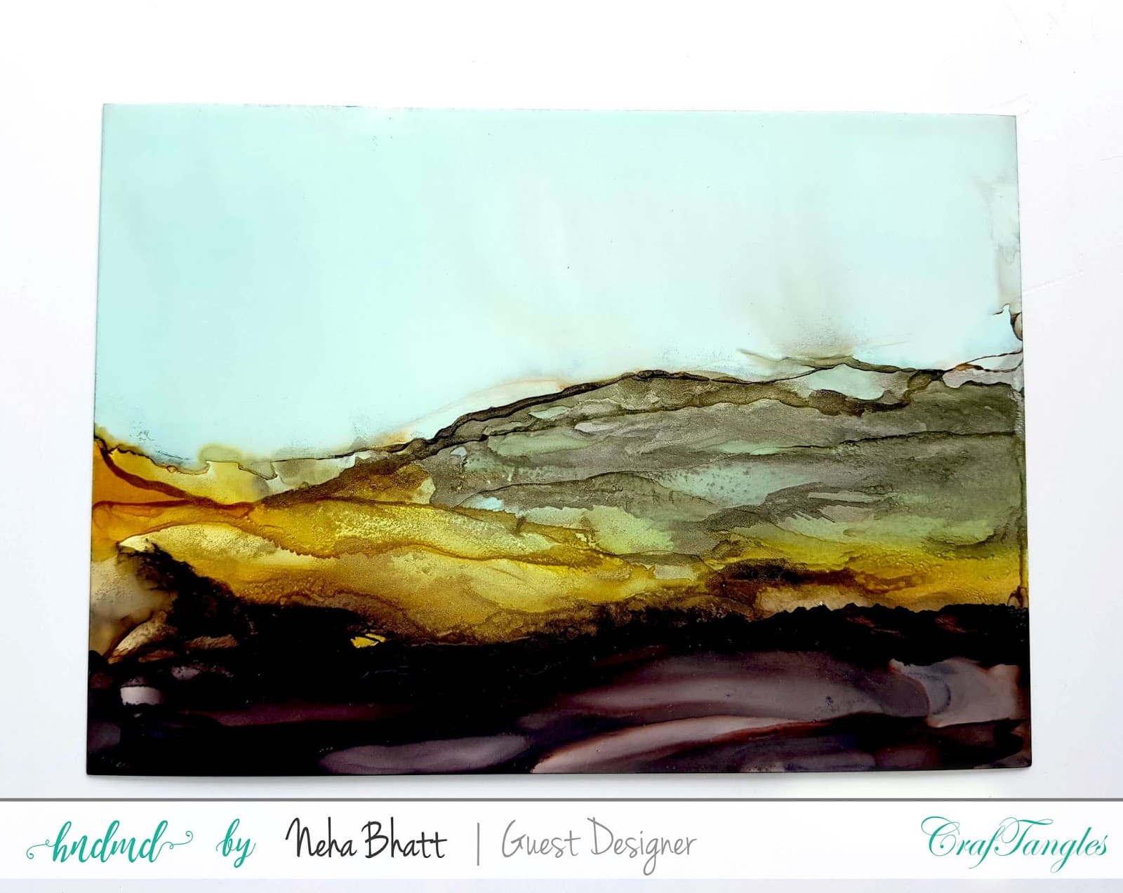 Some experiments with CrafTangles alcohol ink papers by Neha Bhatt [Periwinkle Creations] 20
