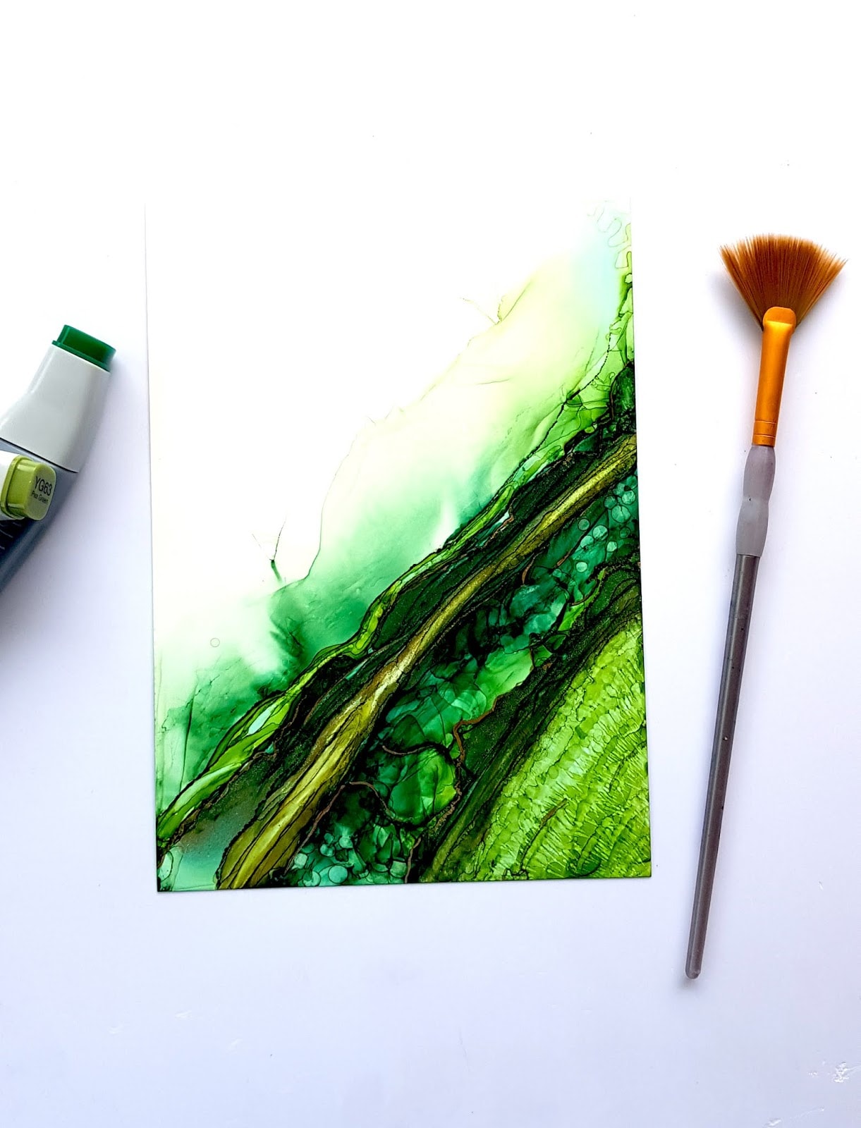 Some experiments with CrafTangles alcohol ink papers by Neha Bhatt [Periwinkle Creations] 4