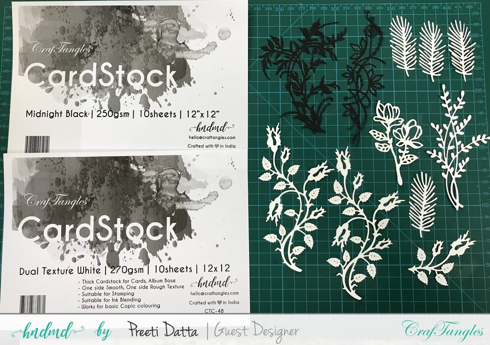 Floral Mixed Media Tag (with Pictorial) by Preeti Datta 21