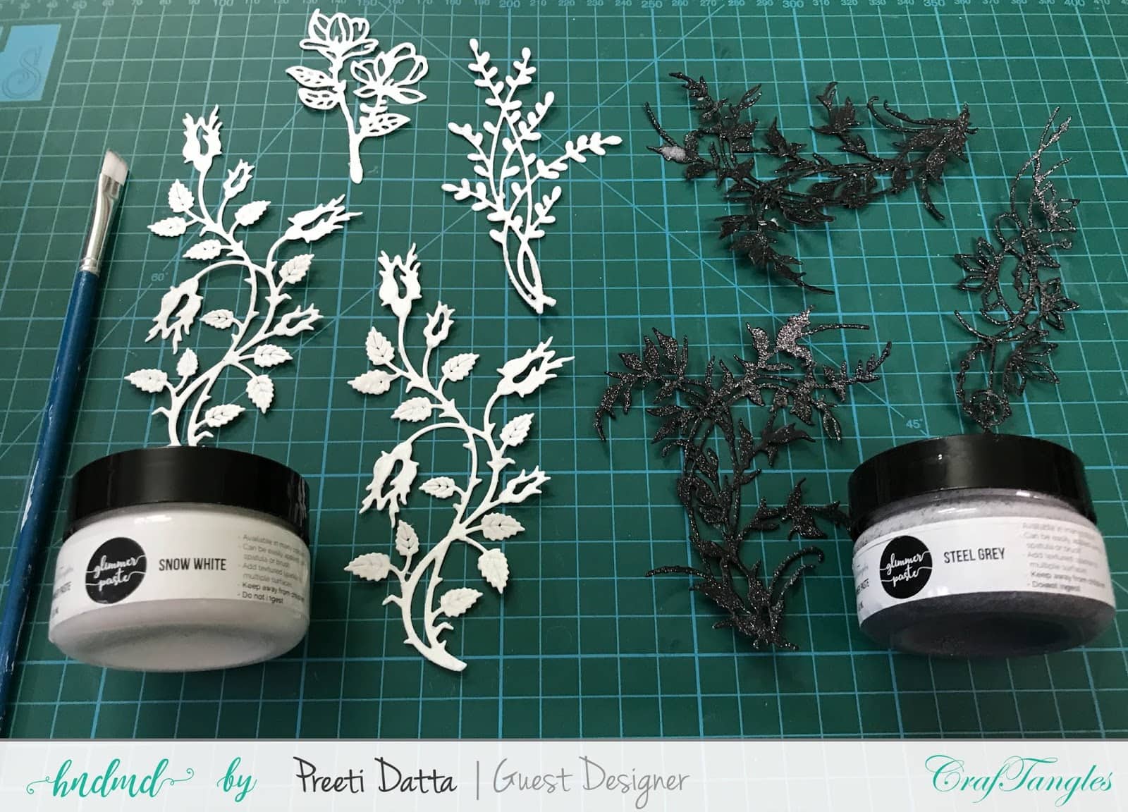 Floral Mixed Media Tag (with Pictorial) by Preeti Datta 22