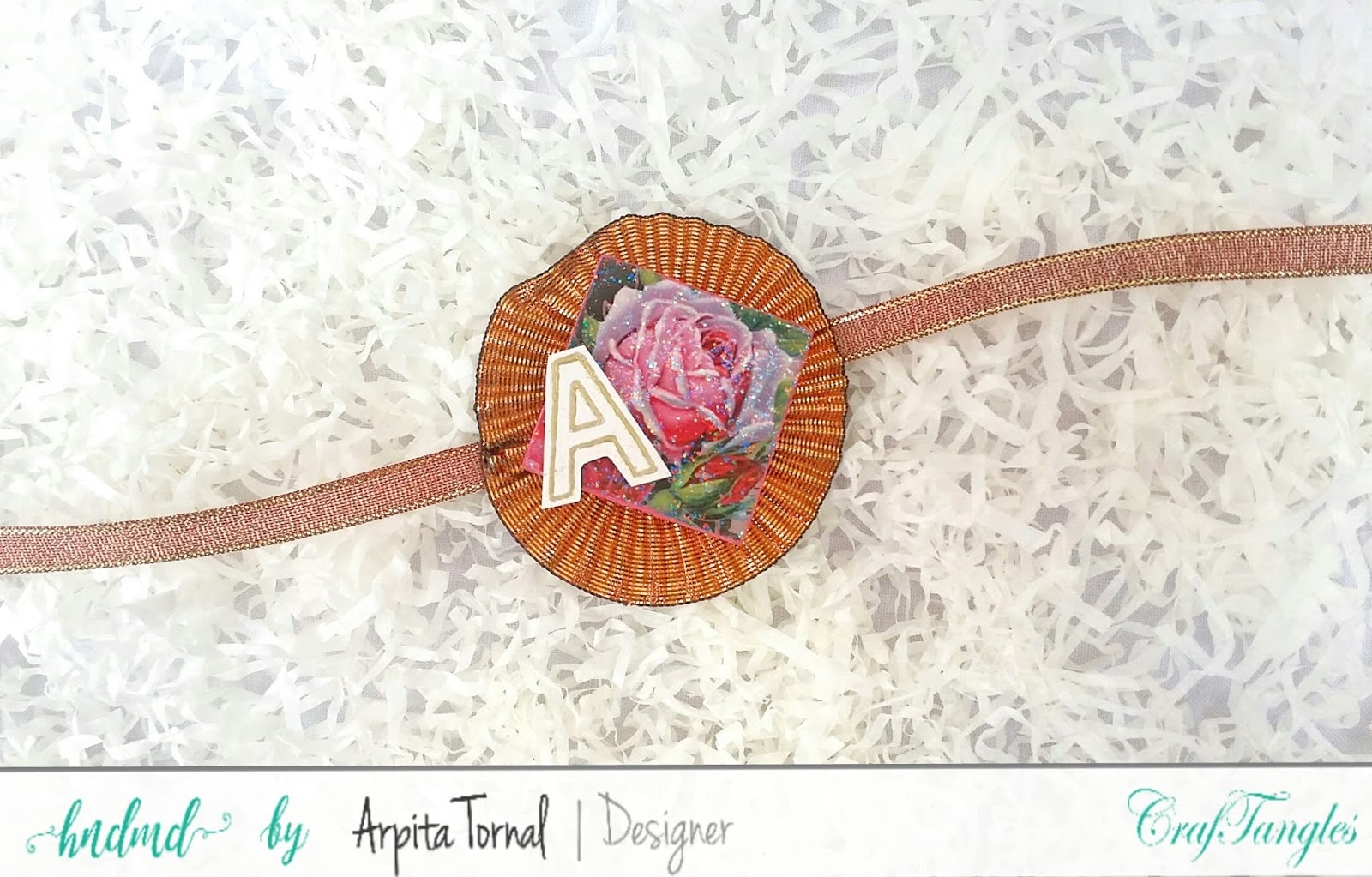 DIY Decoupage Rakhi's using CrafTangles decoupage products by Arpita Tornal 5