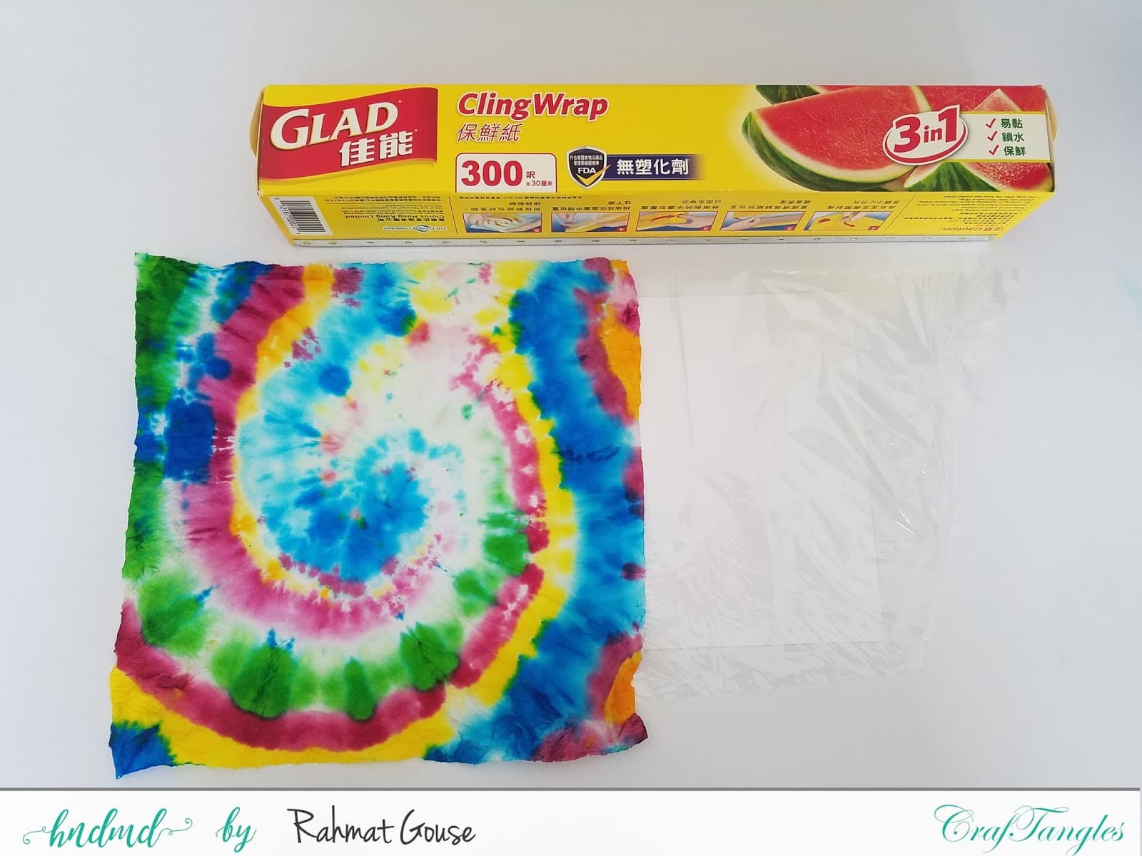 Tie N dye technique using Watercolors and tissue - Pictorial by Rahmat 4
