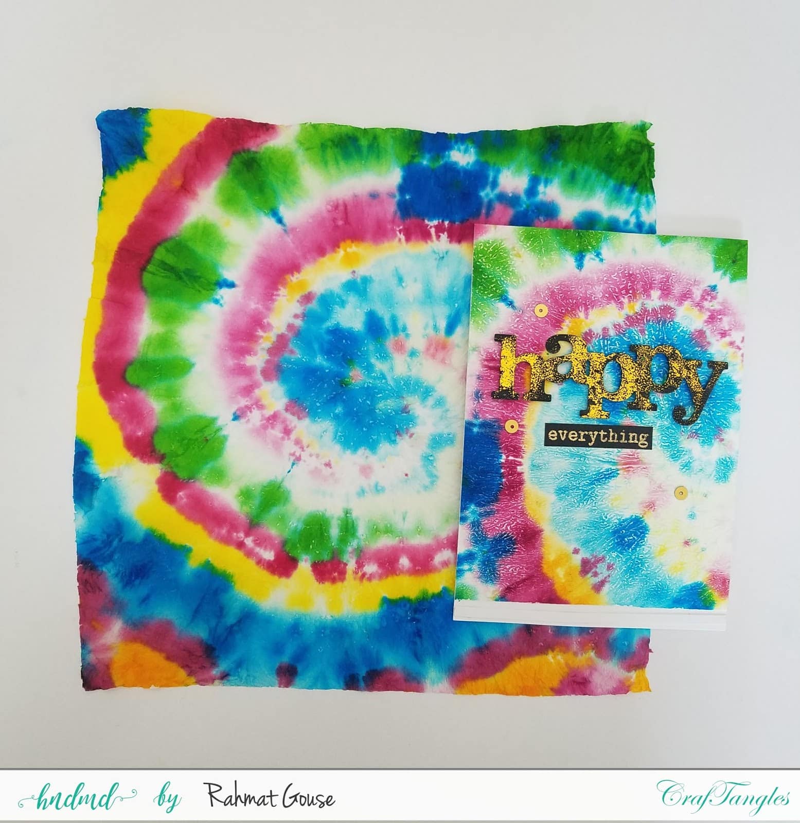 Tie N dye technique using Watercolors and tissue - Pictorial by Rahmat 7
