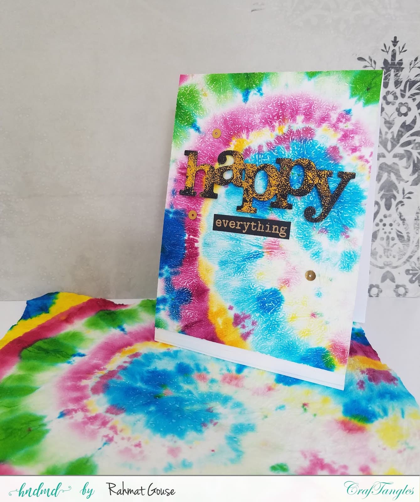 Tie N dye technique using Watercolors and tissue - Pictorial by Rahmat 8