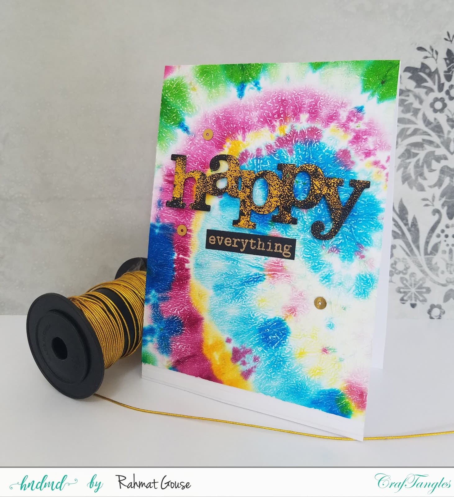 Tie N dye technique using Watercolors and tissue - Pictorial by Rahmat 9