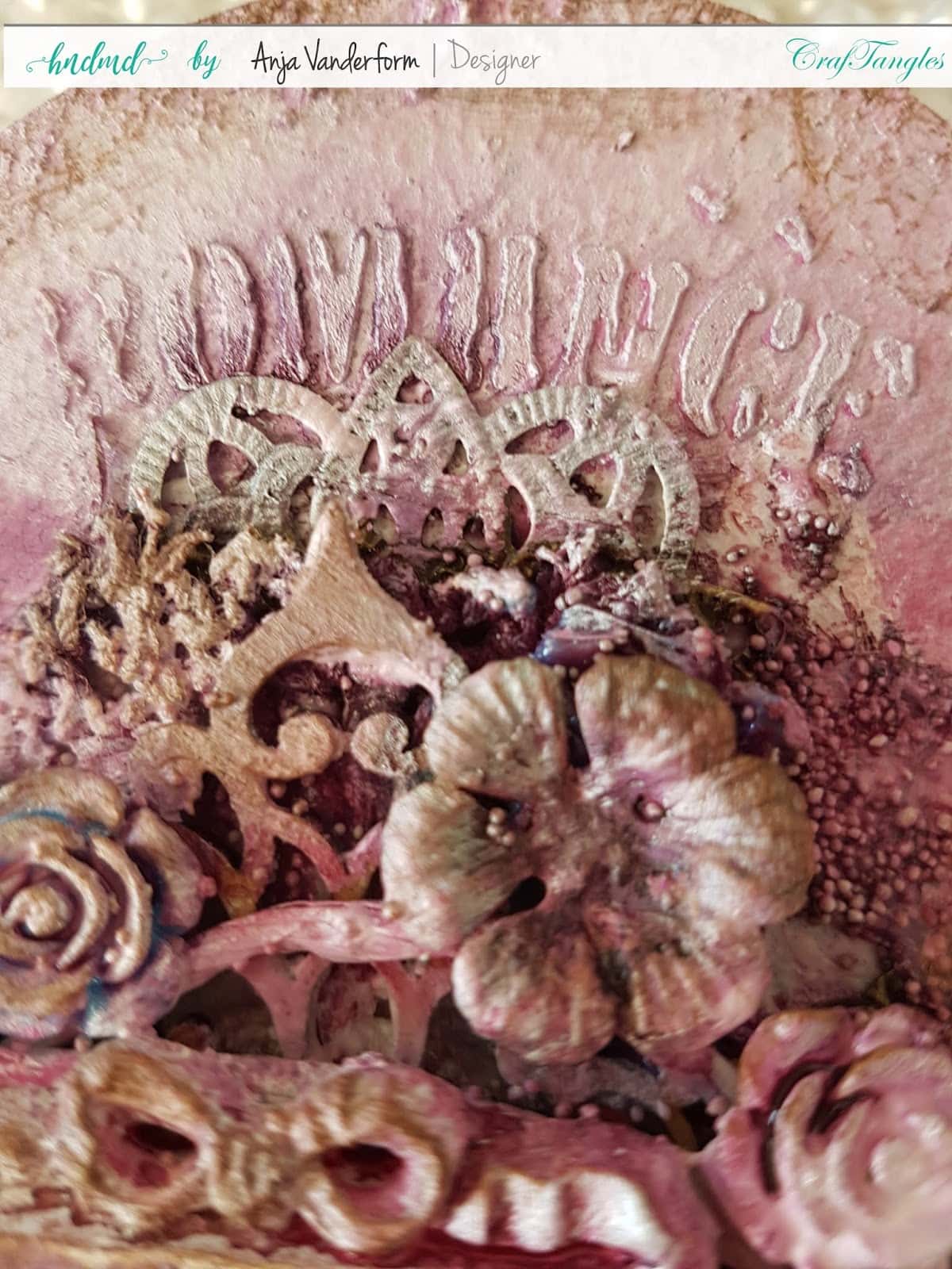 Mini MDF Oval In Vintage Pink and Bonus Project. 4