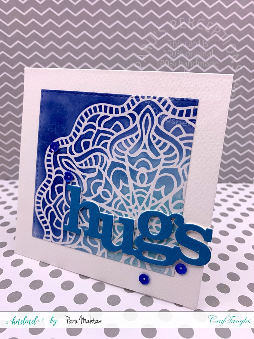Ink blending with Lace stencils 3