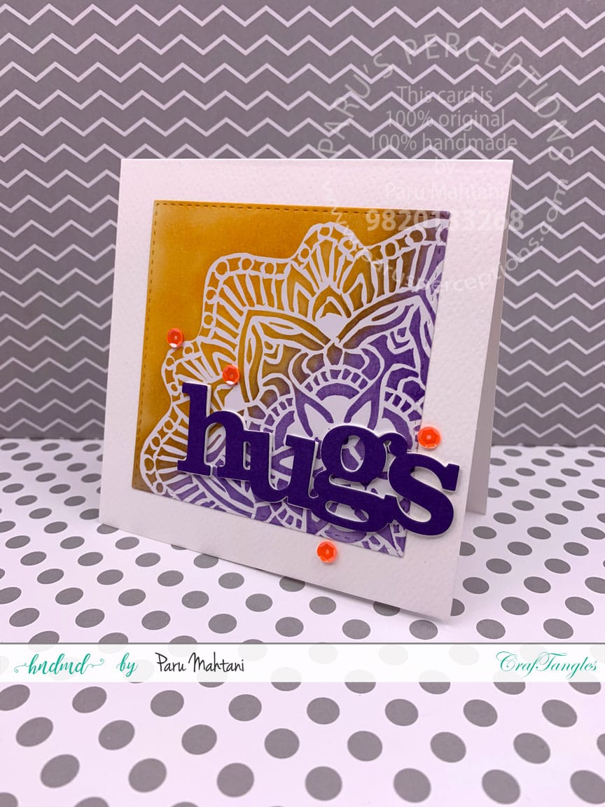 Ink blending with Lace stencils 5