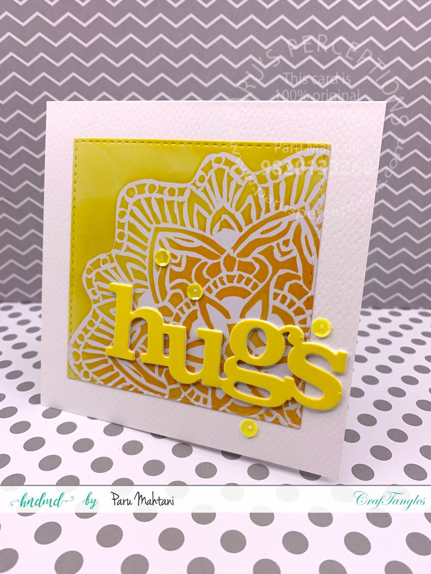 Ink blending with Lace stencils 6