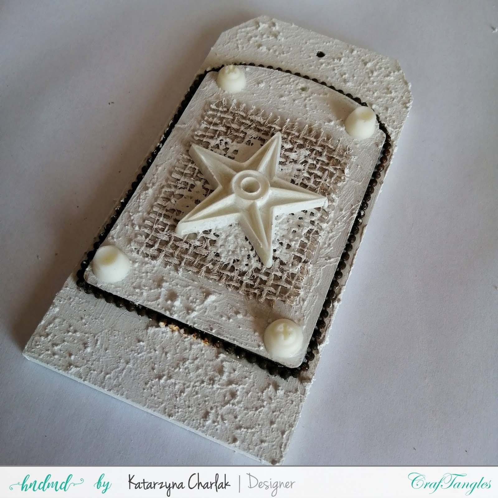 Rusty Tag- step by step tutorial by Katarzyna Charlak 4