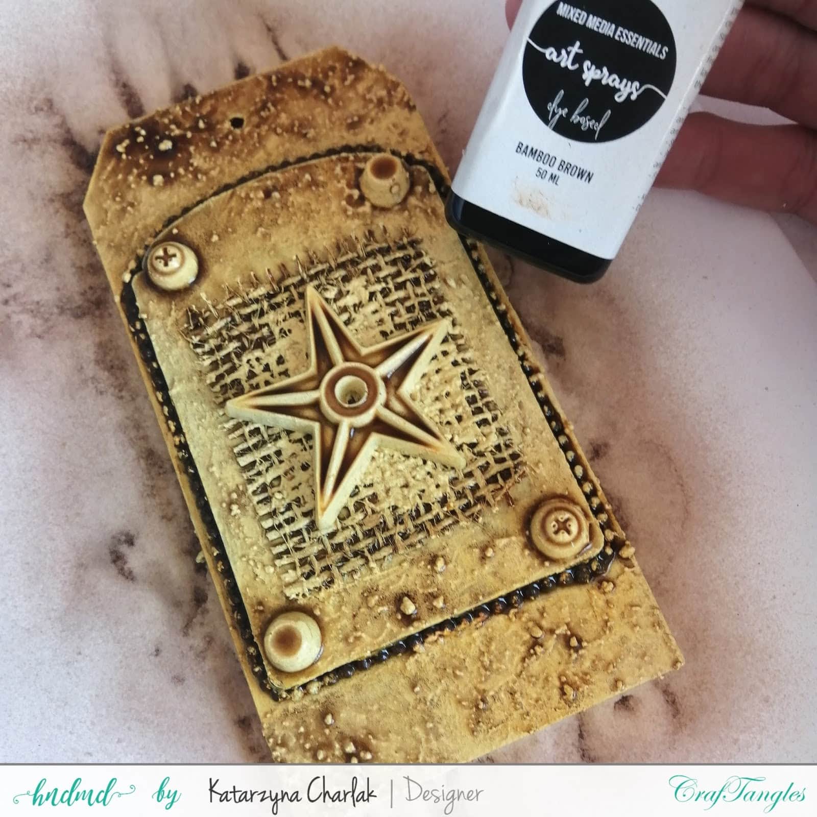 Rusty Tag- step by step tutorial by Katarzyna Charlak 6