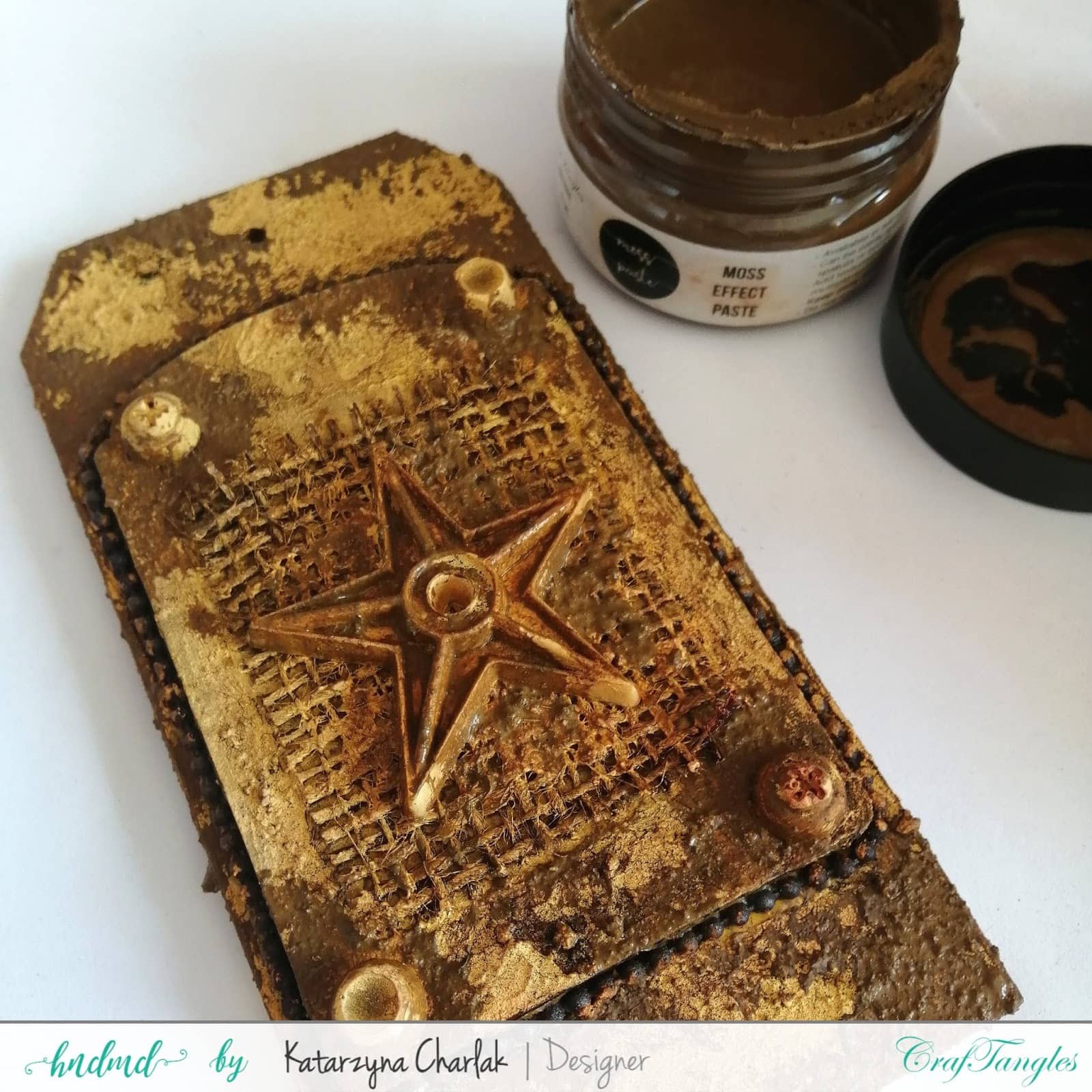 Rusty Tag- step by step tutorial by Katarzyna Charlak 8