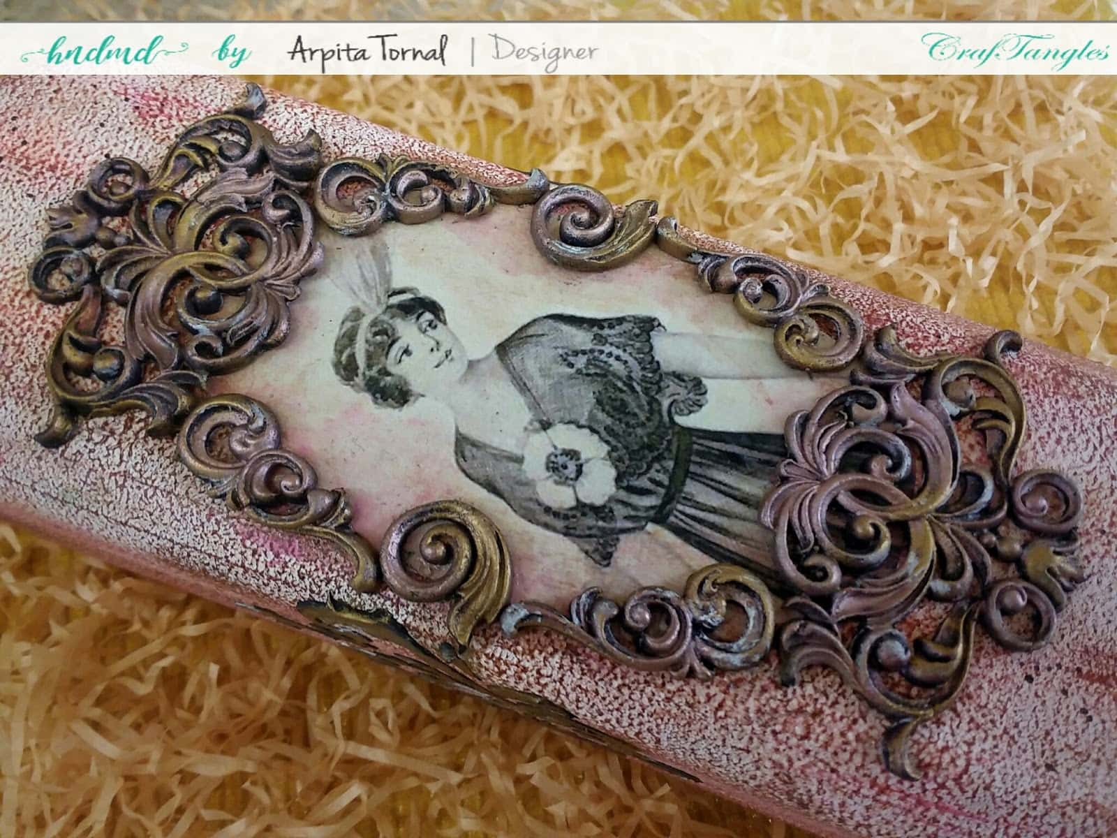 How to Decoupage On Bottle with picture tutorial by Arpita 9