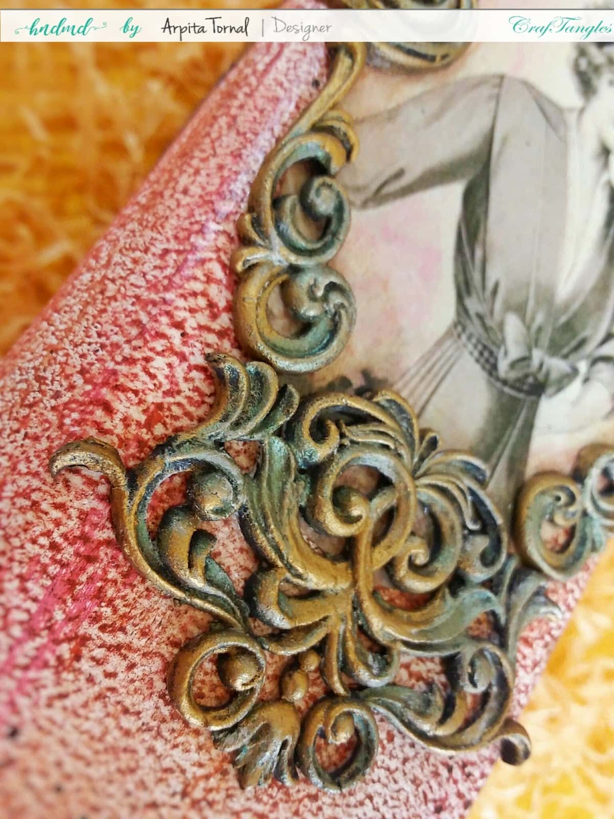 How to Decoupage On Bottle with picture tutorial by Arpita 7