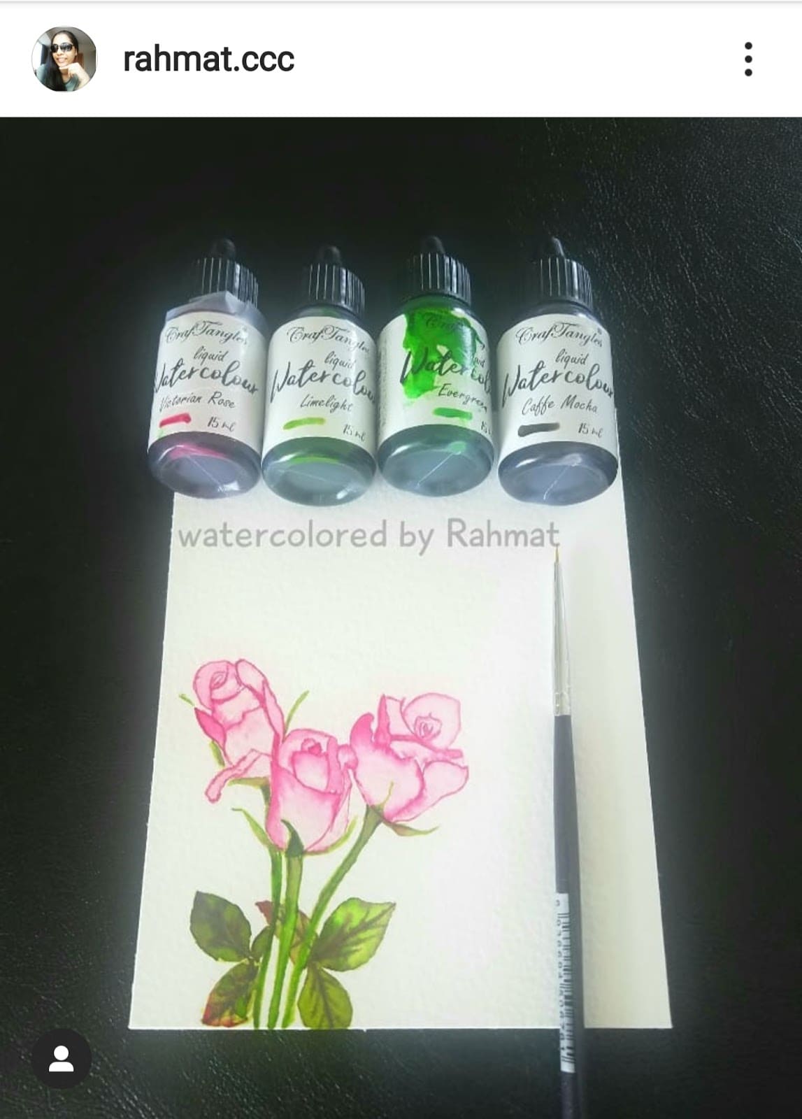 Freehand Watercolor painting - Rahmat 4