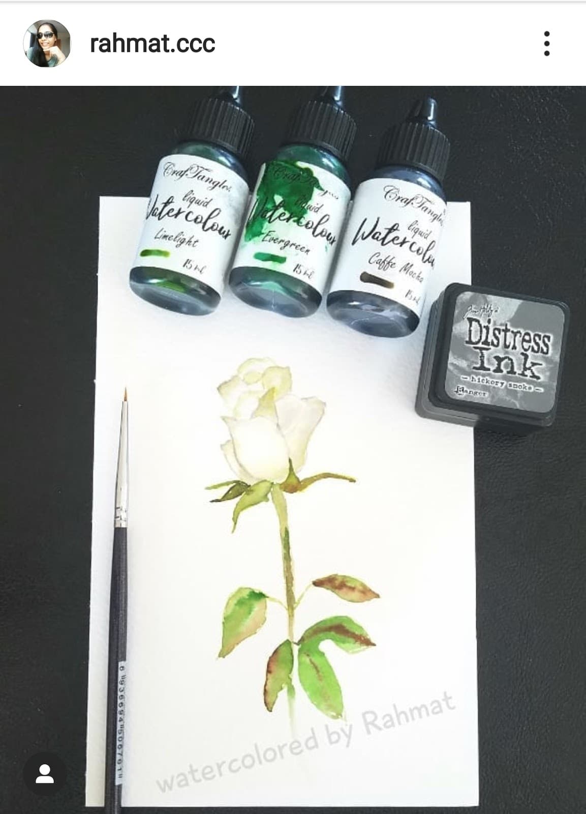 Freehand Watercolor painting - Rahmat 2