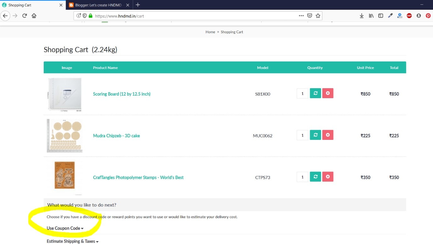 How to use coupon code during checkout at HNDMD -- Checkout tutorial for HNDMD 5